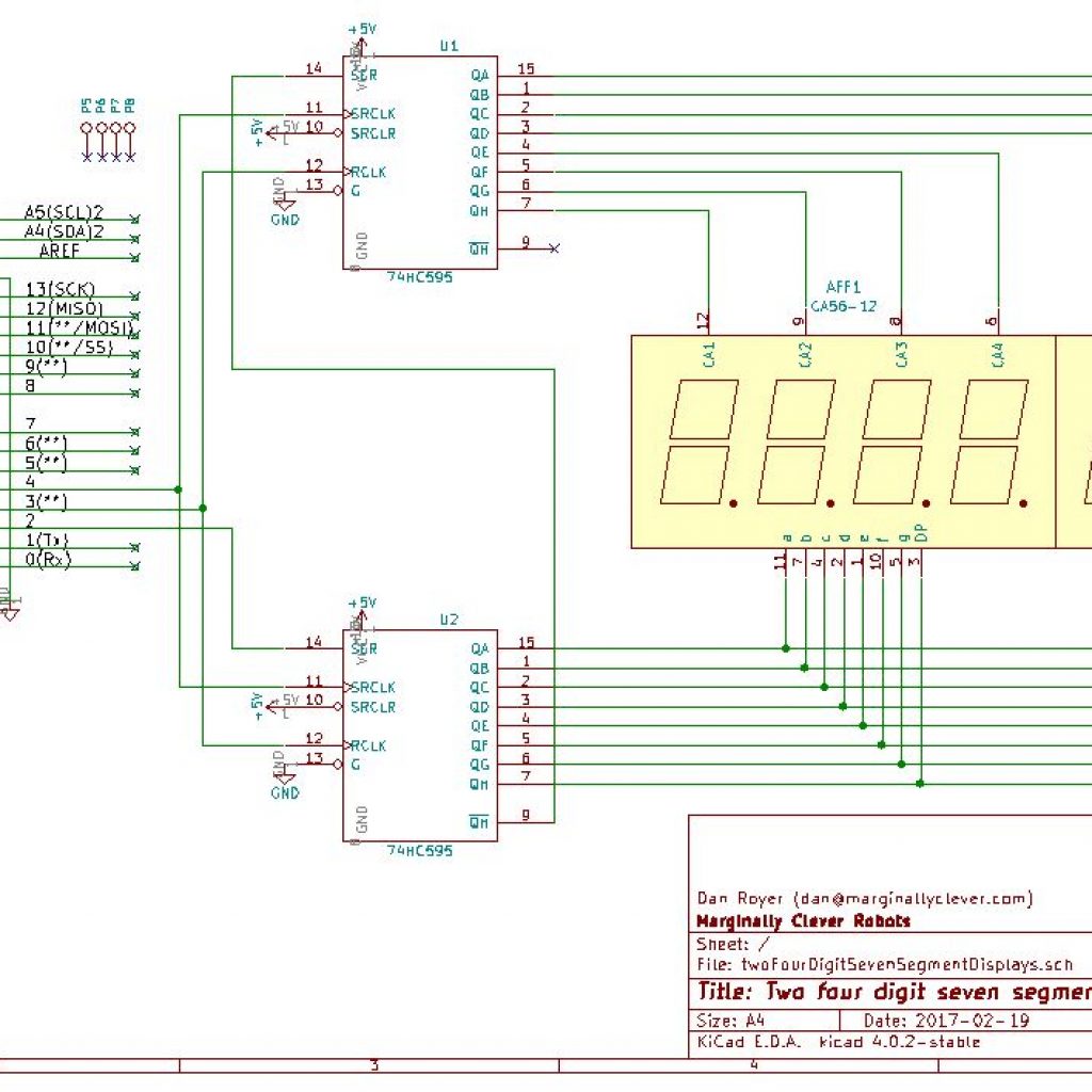 Shift registers and seven segment displays in Arduino – Marginally ...